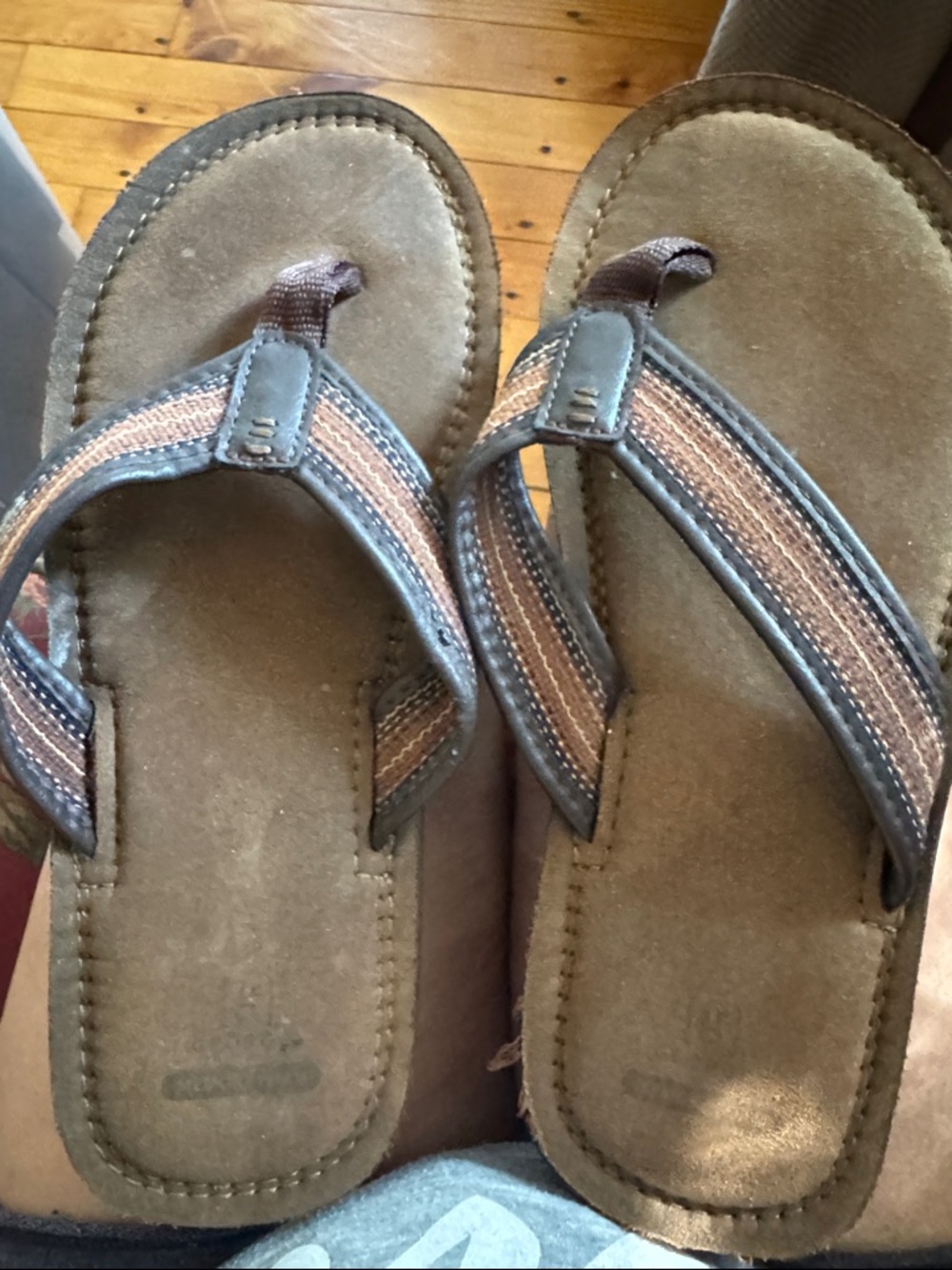 Casual Brown Suede-Look Men’s Sandals